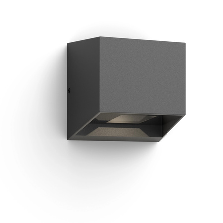 Zahradní nástěnné svítidlo Venkovní fasádní svítidlo LED 4,3 W 800 lm 2700 K IP44 Anthracite Alix Ultra Efficient Philips