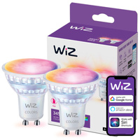 2x LED žárovka GU10 PAR16 4,7W = 50W 2200-6500K + RGB SMART WiFi/Bluetooth WiZ