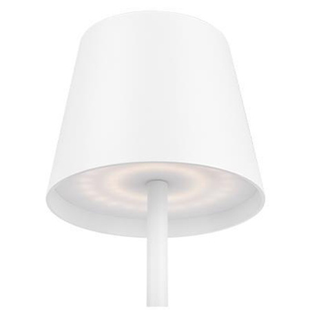 LED stolní lampa 3W 200lm 4000K neutrální bílá dobíjecí školní noční světlo stmívatelná vypínač bílý Solio Masterled