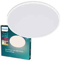 Plafondová LED lampa pro povrchovou montáž OZZIET 22W 2700K 40cm bílá kulatá PHILIPS