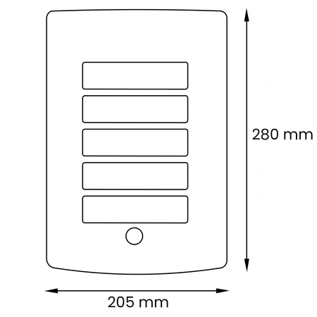Zahradní nástěnná lampa se senzorem E27, NIGELLA LUMILED