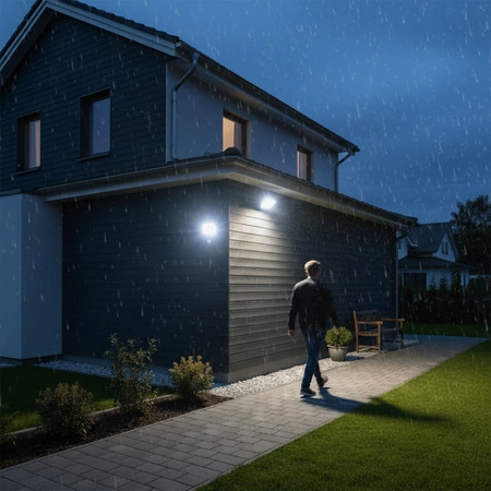 LED reflektor Halogenový venkovní reflektor 30W 6500K 2700lm IP65 se senzorem pohybu a soumraku SENSOR FLOODLIGHT LUX OSRAM