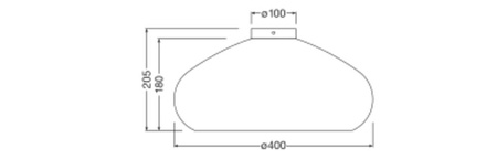 Dekorativní povrchová stropní lampa E27 kartonová hnědá dekorace Ledvance