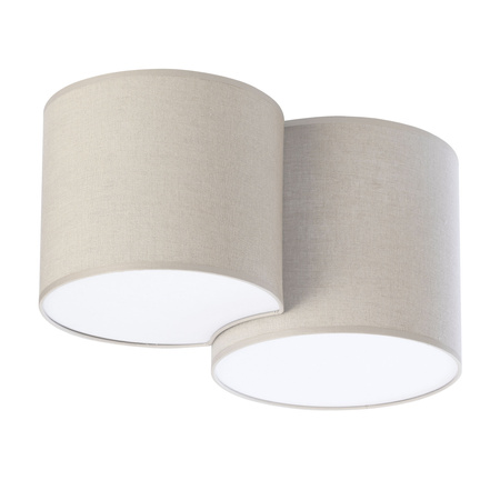 MONA NATURE Plafondové stropní svítidlo bílo-hnědé moderní 2xE27 6590 TK Lighting