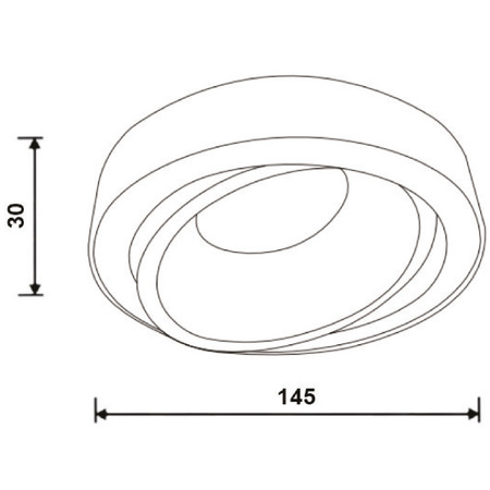 Podhledové svítidlo GU10, ES111 Nastavitelná Kulatá Bílá CARPI + LED GU10, ES111 15W 3000K LUMILED
