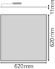 LED panel Kancelářské svítidlo Stropní svítidlo 40W 4600lm 2700K - 6500K CCT Stmívatelné Zápustná montáž Bílá 62x62cm UGR19 Biolux Hcl Ledvance
