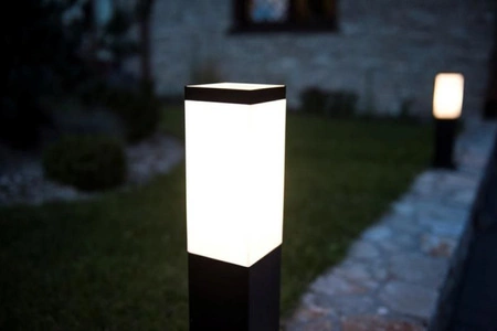 Venkovní zahradní lampa Nástěnná lampa LED Inox Square SS802-A E27 Su-Ma