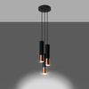 LOOPEZ Závěsné stropní svítidlo 3P 3xGU10 Elegant Black-Copper SOLLUX