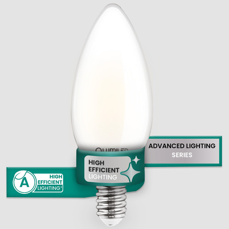 LED žárovka E14 svíčka B35 2,2W 470lm = 40W 4000K neutrální bílá 360° vlákno energetická třída A SVÍTÍCÍ