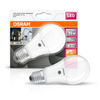 LED žárovka A60 E27 10W = 75W 1055lm 2700K Warm 240° s Twilight Sensor Classic Osram