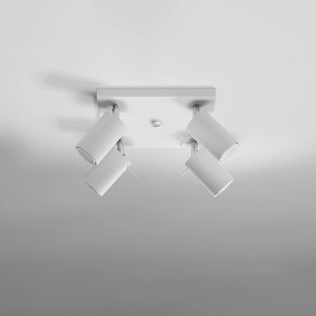 Svítidlo pro povrchovou montáž RING 4 4xGU10 Reflektor halogenový pohyblivý Minimalistický bílý SOLLUX