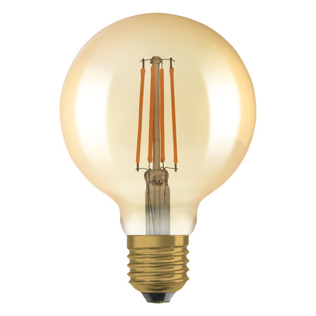 Dekorativní LED žárovka G95 Sphere E27 6,5W = 55W 725lm 2400K teplá bílá 300° Dimmable Vintage 1906 Osram