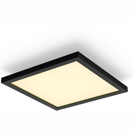 Povrchový LED panel Aurelle Black 19W CCT 30cm PHILIPS HUE Bluetooth + stmívač