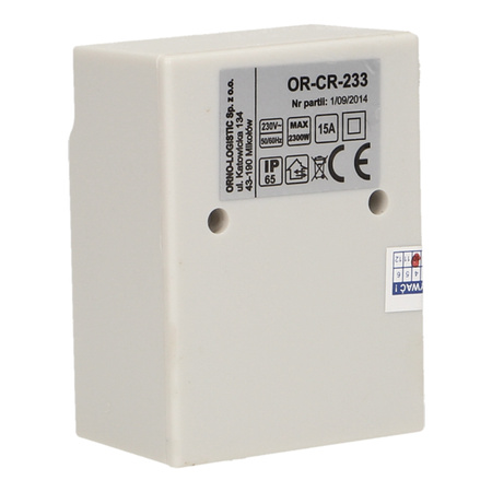 Soumrakový spínač s hermetickou externí sondou 2300W IP65 bílý ORNO