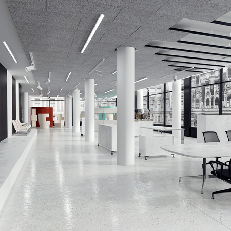 Hermetické svítidlo LED 80W 12000lm 4000K Neutral IP65 IK08 Grey Nexforce Kobi