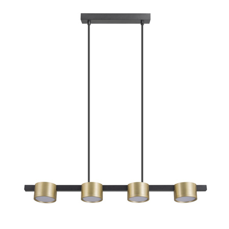 Stropní závěsné svítidlo 4x GX53 Black Gold MIRELLA Sanico Goldlux