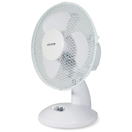 Stolní ventilátor Cirkulátor vzduchu Stojací stolní ventilátor 37cm 21W Bílý