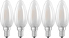 5x LED žárovka E14 B35 4W = 40W 470lm 2700K Teplá bílá 300° OSRAM vlákno