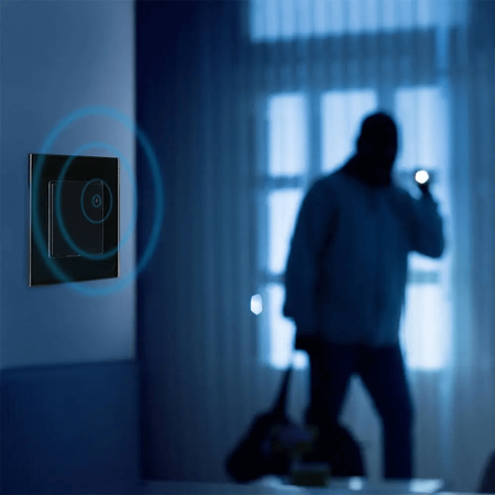 Mikrovlnný pohybový senzor 180° IP20 ČERNÁ Nástěnná nástěnná nastavitelná V-TAC