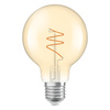Dekorativní LED žárovka G80 E27 4,9W = 40W 470lm 2200K teplá CRI90 300° jantarová stmívatelná Vintage 1906 Osram