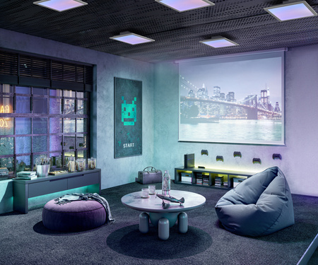 LED panelové stropní svítidlo Intelligenetna 24W 1900lm RGB CCT stmívatelné 45x45cm bílé SMART+ WiFi Magic Ledvance