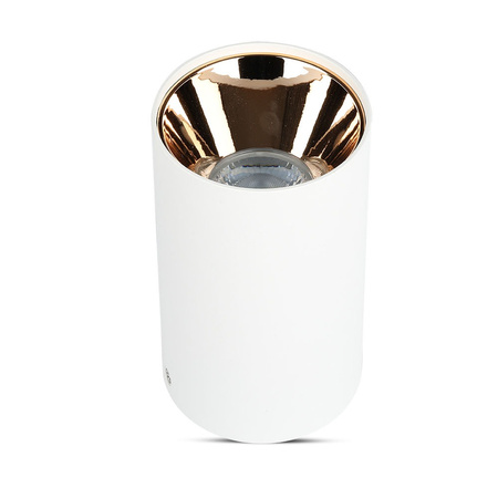 Přisazené stropní svítidlo bodové GU10 kulaté bílé/růžové zlato VT-882 V-TAC