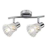 Bodové stropní svítidlo 2x E14 Chrome Classic Hestia 5300 Rabalux