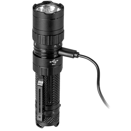 Taktická LED svítilna Searchlight USB Výkonná dobíjecí IP65 PRO VA0077 VAYOX