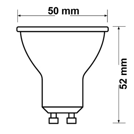 GU10 LED žárovka 6.9W = 80W 575lm 2700K Teplá bílá 36° OSRAM STAR