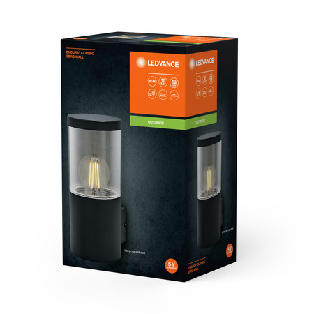 Venkovní nástěnné svítidlo Endura Ledvance LED E27 IP44 IK03 Grey