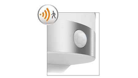 LED zahradní nástěnná lampa CALGARY IR myGarden 3.5W 2700K IP44 s pohybovým senzorem Silver PHILIPS