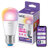 LED žárovka E27 Ball P45 4,9W = 40W 470lm 2200-6500K RGB + TW Smart SMART WiFi Bluetooth App WiZ