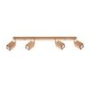 Stropní svítidlo KEKE 4xGU10 Reflektorové halogenové svítidlo 80cm Dub SOLLUX