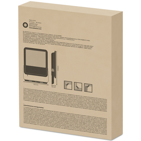 LED reflektor 165W 20000lm 6500K IP65 černý LEDVANCE reflektor