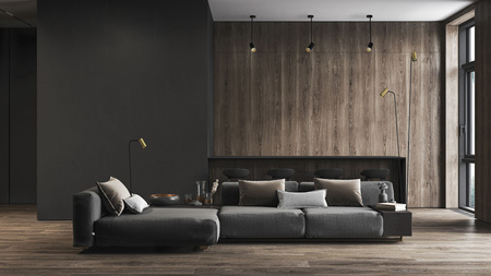 MONO II FL 7712 Nowodvorski Černo-zlatá 2xGU10 Stojací lampa Moderní