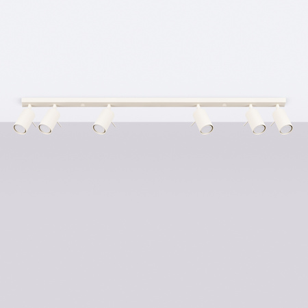 Bodové reflektorové stropní svítidlo Tuba 6x GU10 béžový kroužek Bittersweet Shimmer SL.1499 Sollux