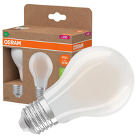 2x LED žárovka A60 E27 2,2W = 40W 470lm 4000K Neutrální 320° vlákno CLASSIC ENERGETICKÁ ÚSPORNOST Osram
