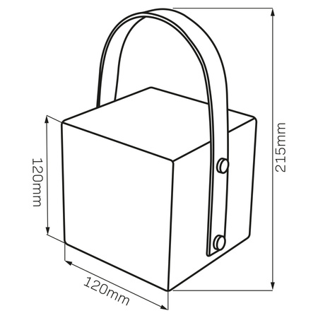 LED přenosná kempingová lampa 0,5W 3000K RGBW bílá IP44 Mallorca Sanico Goldlux