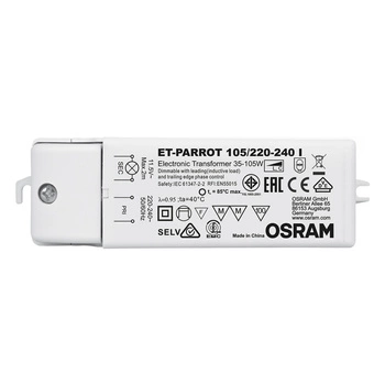 Elektronický halogenový napájecí transformátor AC 35-105W 12V ET-PARROT OSRAM