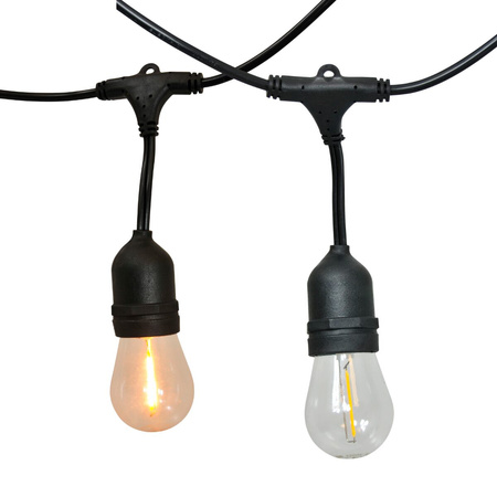 Dekorativní GARDEN GARLAND 5.6m 10xE27 Filament 6W GOLDLUX (Polux)