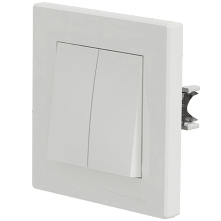 Dvoupólový zapuštěný vypínač Asfora IP20 White Candle Switch