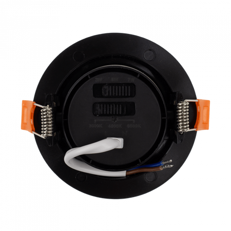Vestavné LED svítidlo pro zapuštěnou montáž 3W / 5W / 7W CCT Black Round DOWNLIGHT Ecolight