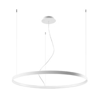 LED závěsné stropní svítidlo RIO 70W 3000K Lustr kulatý 110cm bílý SOLLUX