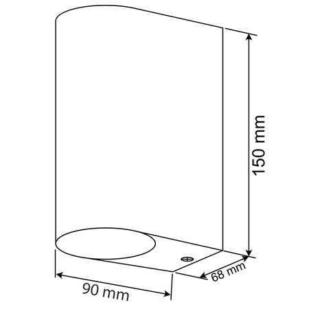 Zahradní nástěnná lampa 2x GU10, Černá ALLIUM LUMILED
