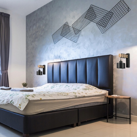 Nástěnná objímka E27 pro povrchovou montáž černá Elza Masterled