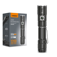 Nabíjecí ruční svítilna LED 10W 1200lm Zoom 6 režimů USB-C IP44 Videx