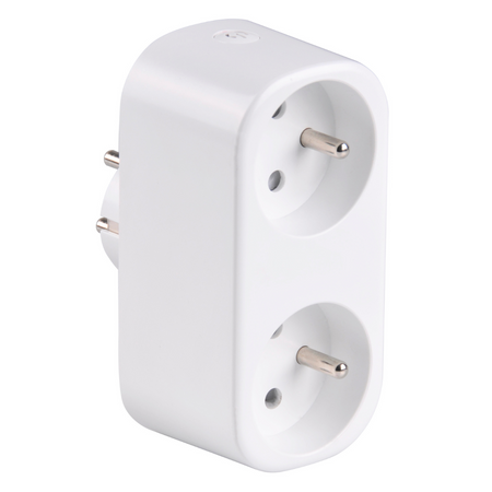 Chytrá Wifi zásuvka SMART Tuya Double Socket s 16A vypínačem