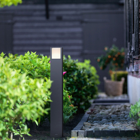 Venkovní zahradní lampa LED ARBOUR 3,8W 2700K IP44 tyč 77cm antracit PHILIPS