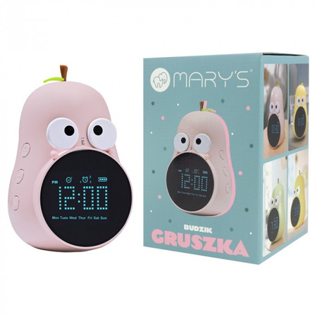 Dětský elektronický budík růžový dobíjecí 1200mAh MARY'S GRUSH