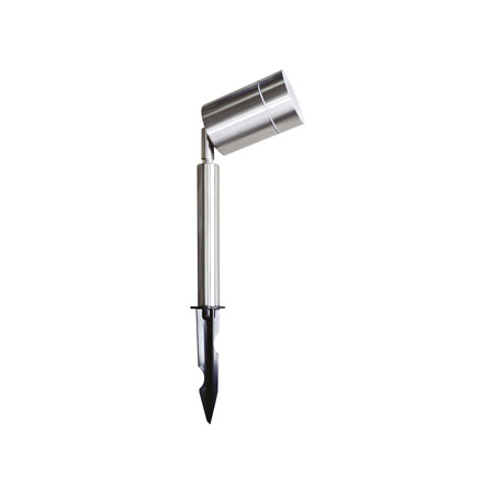 Venkovní poháněná lampa Zahradní reflektor GU10 stříbrný IP44 SILVER Kobi